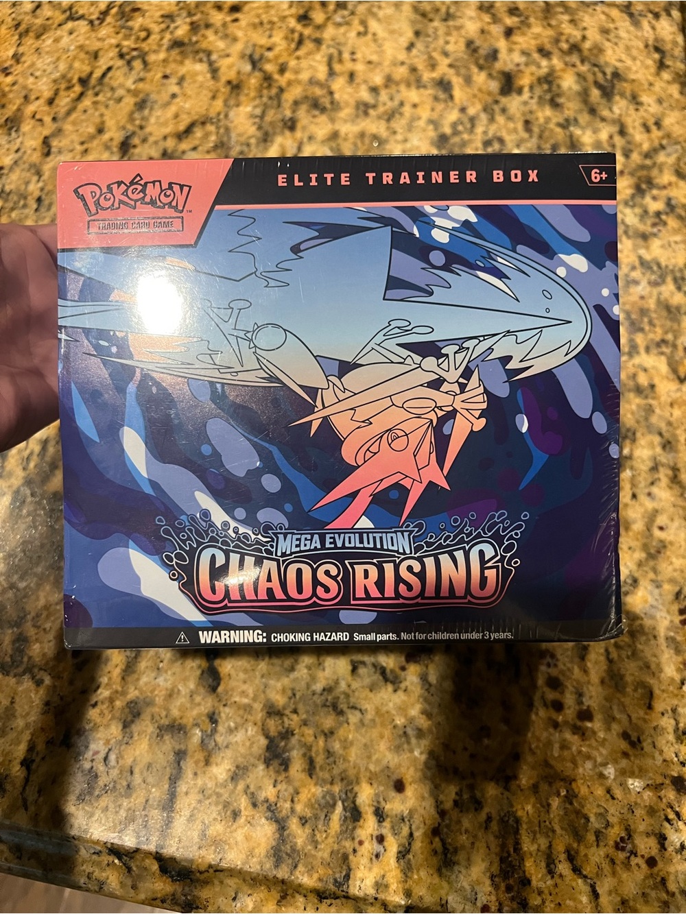 Pokemon Mega Evolution Chaos Rising Elite Trainer Box - Blue, Purple, Pink